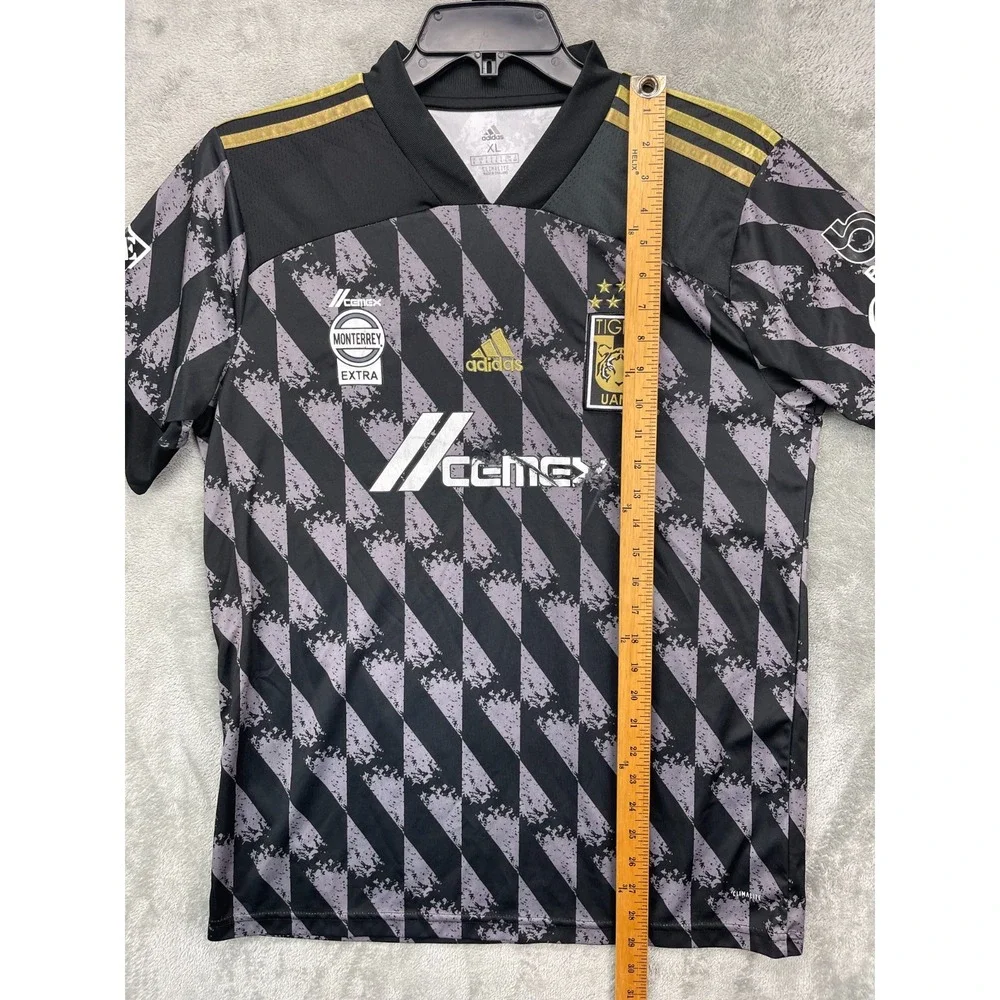 Adidas Men's Tigres 2019-2020 Jersey Size XL Black Geometric‎ #10 Gignac